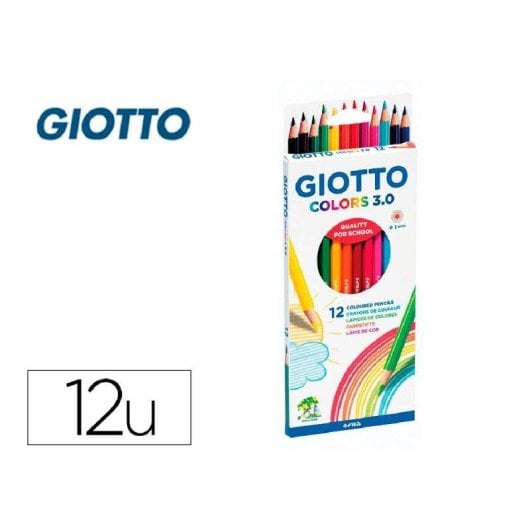 Matite colorate Giotto Colors 3.0 Minna 3 mm Scatola di 12 colori misti