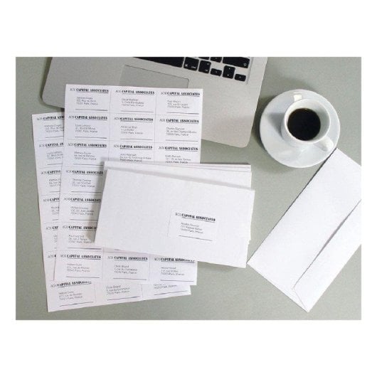 Caja 100 Hojas Din A4 Etiquetas Adhesivas 70x42 Mm Q-Connect Kf10648