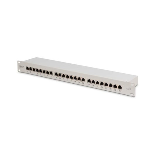 Patch-Panel Digitus CAT 6 Klasse E Geschirmt 24 Ports RJ-45 1U