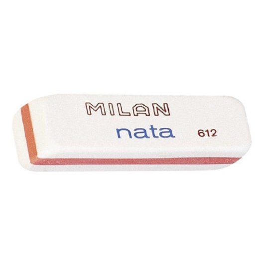 Goma de Borrar Milan 612 Plástico Suave 23 x 12 x 78 mm