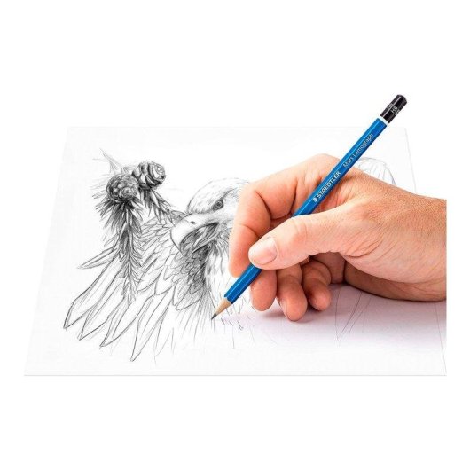 Lápices de Dibujo Staedtler Mars Lumograph Caja de 6 Unidades
