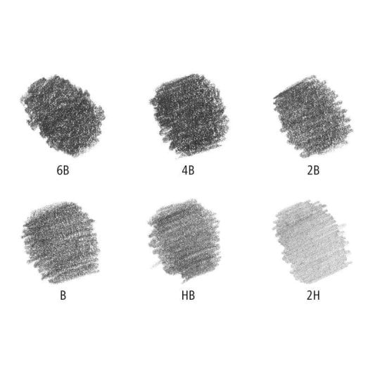 Lápices de Dibujo Staedtler Mars Lumograph Caja de 6 Unidades