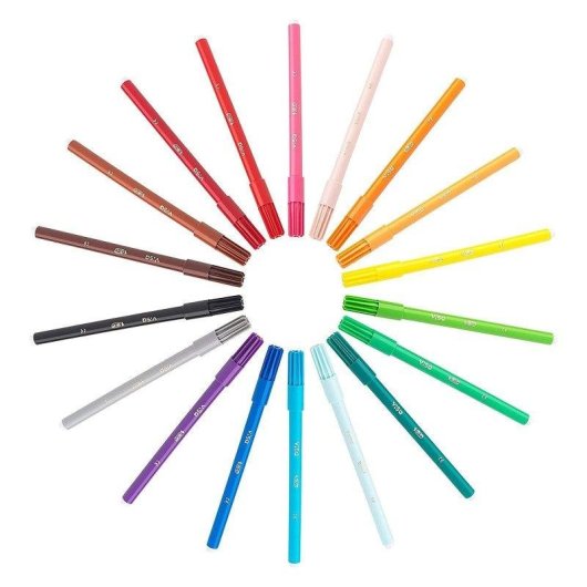 Set 12 Pennarelli Lavabili Bic Visa Kids