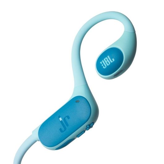 Auriculares JBL Junior Free sem fios Bluetooth para desporto com proteção IPX4, microfone, verde azulado
