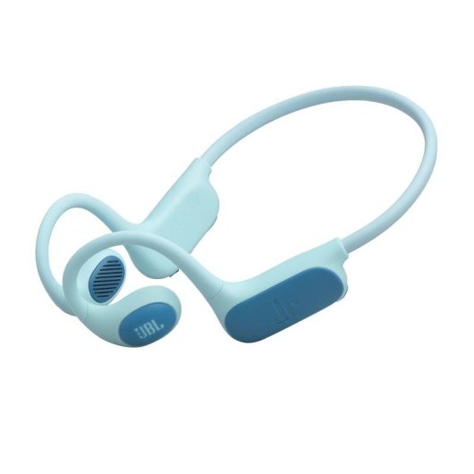 Auriculares JBL Junior Free sem fios Bluetooth para desporto com proteção IPX4, microfone, verde azulado