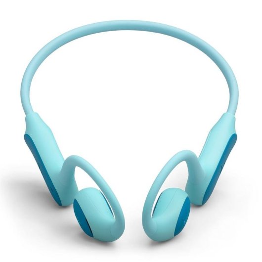 Auriculares JBL Junior Free sem fios Bluetooth para desporto com proteção IPX4, microfone, verde azulado