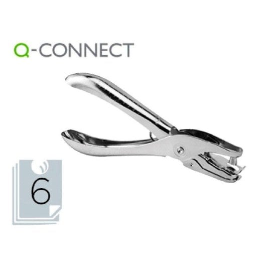 Taladrador Q-Connect KF18765 Metalico Cromado 6 mm 6 Hojas