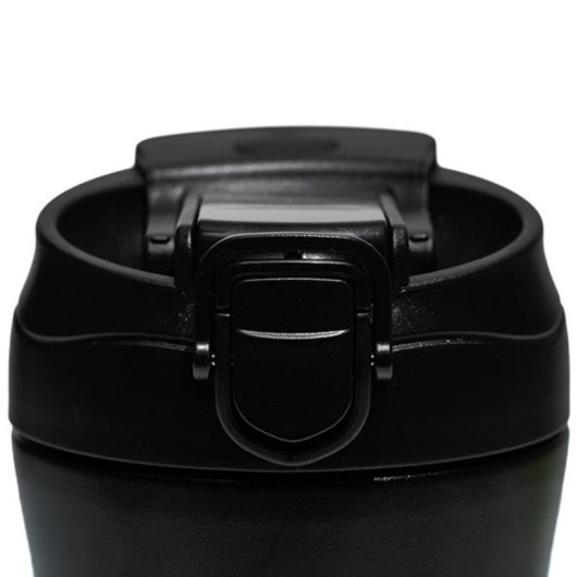 Cálice de viagem Muitomas WBOTTLETH350BK com canudo integrado 350 ml Preto