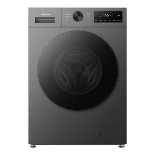 Lavadora Hisense WF1I9042BTP2 Carga Frontal 9 Kg 1400 rpm A Negra con Tecnología Inverter y Vapor
