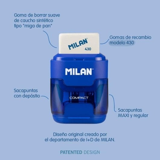 Caja Expositora 24 Afilaborras Milan Compact Mix