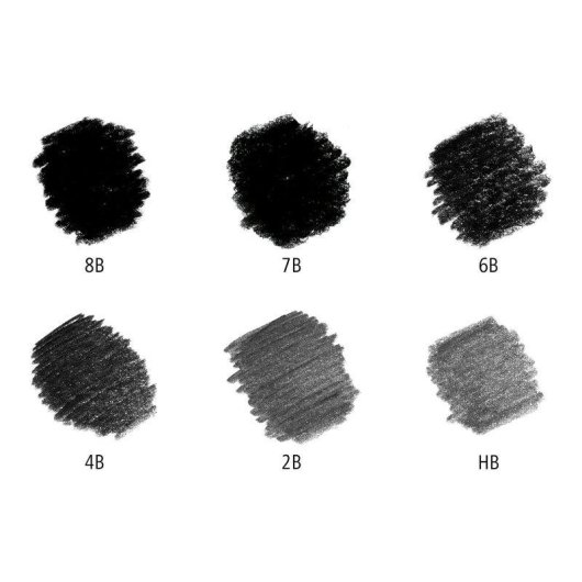 Lápis de Desenho Staedtler Mars Lumograph - Caixa de 6 B