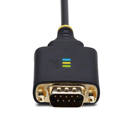 Adaptador USB a Serie StarTech.com 2 Puertos RS232 DB9 4m Negro Gris