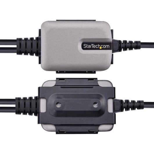 Adaptador USB a Serie StarTech.com 2 Puertos RS232 DB9 4m Negro Gris