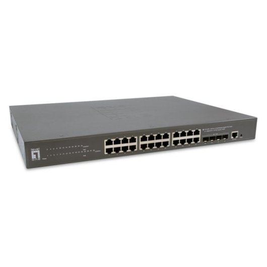 Switch LevelOne GTP-2871 Managed L3 24 Ports Gigabit PoE+ 4 SFP+