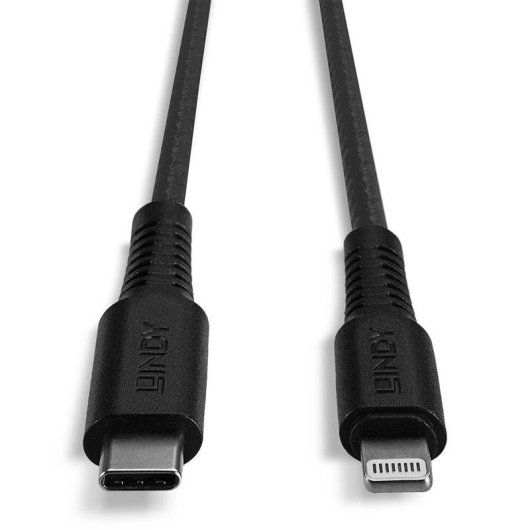 Cable Lindy Lightning a USB C 3 m Negro
