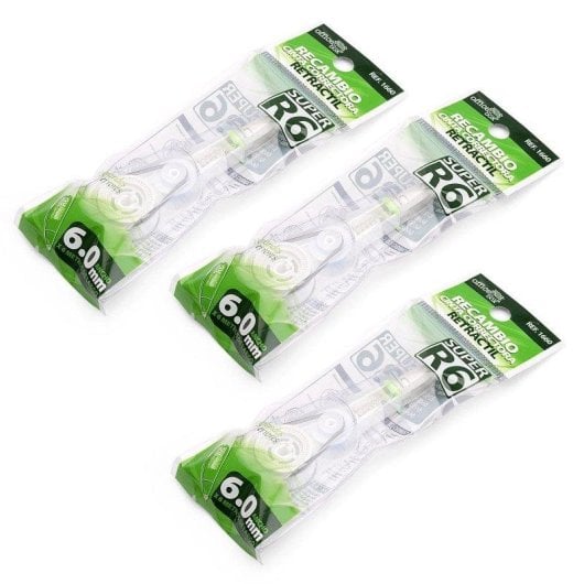Correttore SDI Super R6 6mm Verde + 3 Ricambi