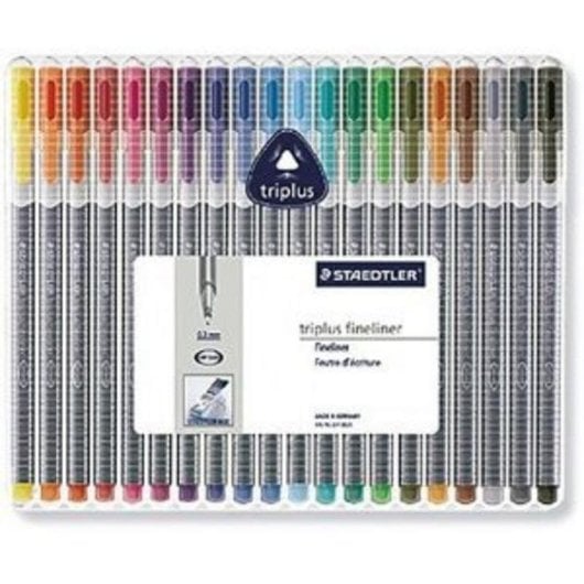 Staedtler Triplus Color - Lot de 20 stylos de couleur brillants
