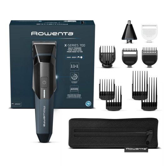 Cortapelos Multifunción Rowenta X Series 700 TN9610 Inalámbrico 270min 33 Longitudes 7 Peines Seco y Húmedo Carga Rápida
