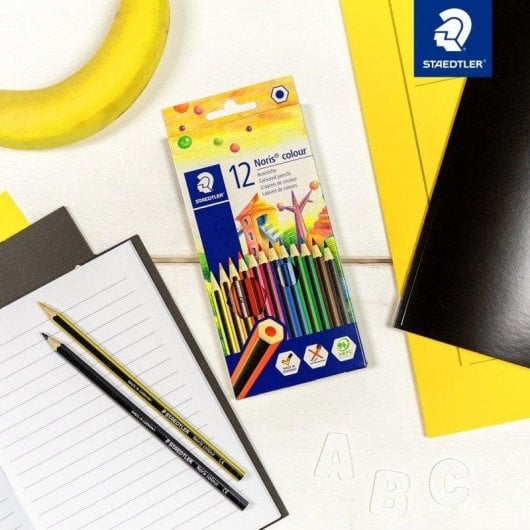 Lápis de Cor Staedtler Noris colour 185 em Caixa de Cartão com 12 Unidades