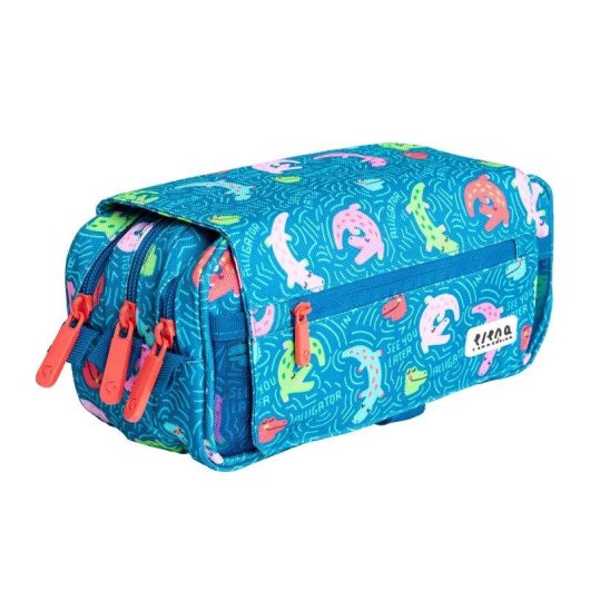 Estuche Portatodo Triple Design Grafoplás Bits and Bobs 23 x 10 x 10 cm bolsillos extras