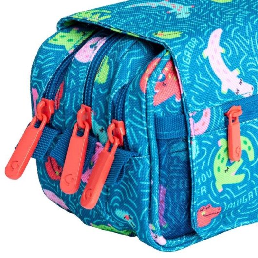Estuche Portatodo Triple Design Grafoplás Bits and Bobs 23 x 10 x 10 cm bolsillos extras