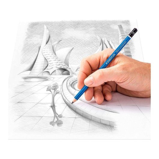 Staedtler Mars Lumograph - Caixa Metálica com 24 Lápis de Desenho Premium