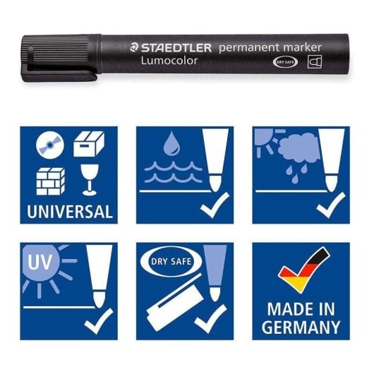 Marcador permanente Staedtler Lumocolor 2 mm pack 4x