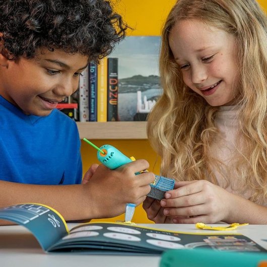 Lápiz 3D 3Doodler Start Plus ECO Turquesa/Amarillo USB