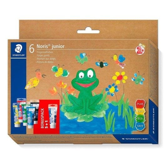 Tinta para dedos Staedtler Noris - Lote de 6 frascos de 75 ml