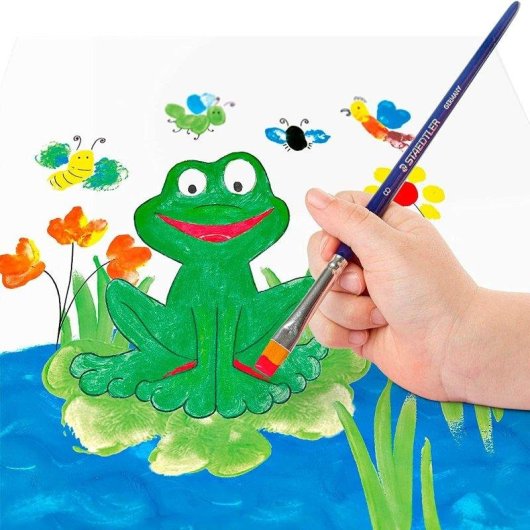 Tinta para dedos Staedtler Noris - Lote de 6 frascos de 75 ml