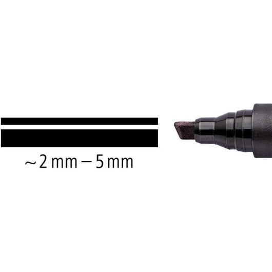 Rotulador Permanente Staedtler Lumocolor Art Ponta Biselada 2-5 Mm Pack 6x