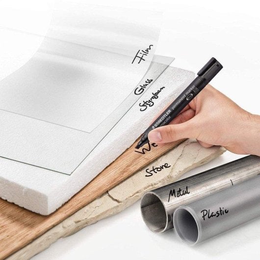 Rotulador Permanente Staedtler Lumocolor Art Ponta Biselada 2-5 Mm Pack 6x