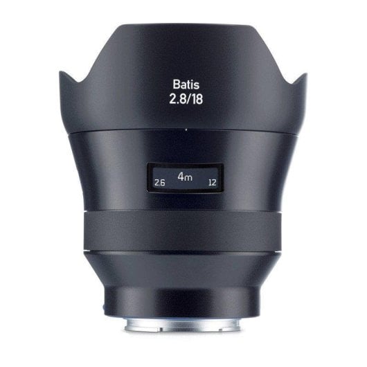 Objectif Zeiss Batis 18mm F2.8 Monture Sony E Sans Stabilisation Parasol