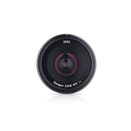 Objectif Zeiss Batis 18mm F2.8 Monture Sony E Sans Stabilisation Parasol