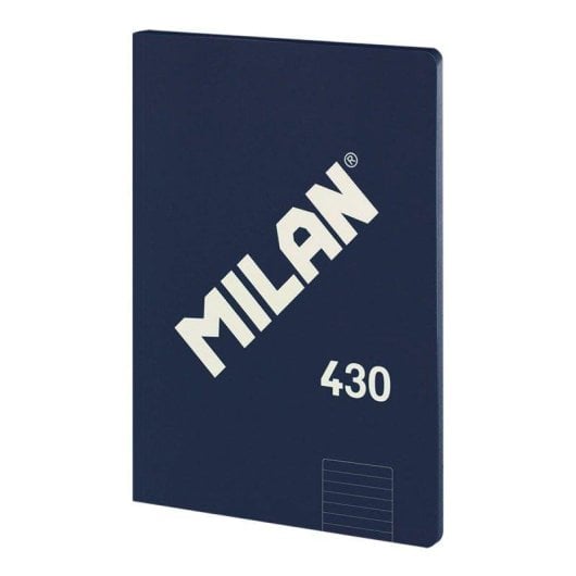 Libreta A4 Milan 430 Encolada Papel Pautado 48 Hojas 95gr Azul