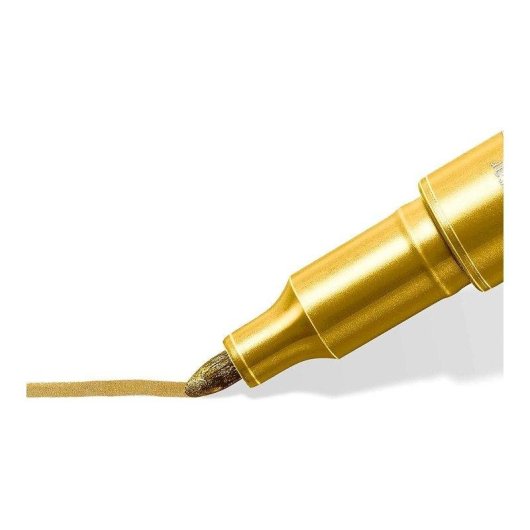 Staedtler - Blister com 2 Canetas Metálicas de Ponta Fina Prateado e Dourado