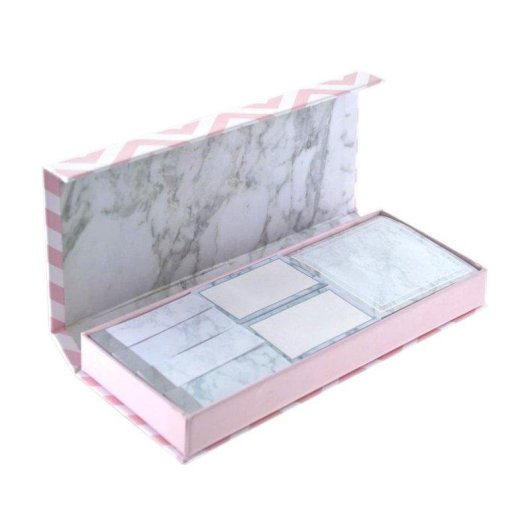 Porta appuntamenti adesivi Officebox North Glace con chiusura magnetica rosa