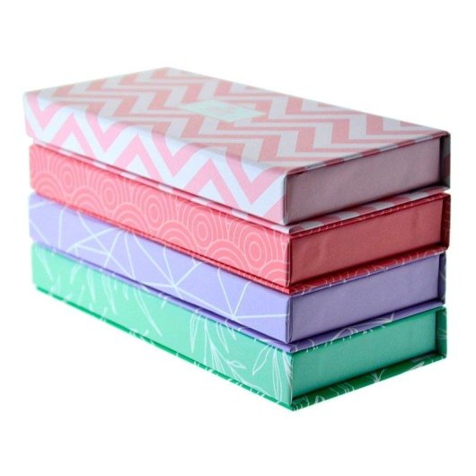 Porta appuntamenti adesivi Officebox North Glace con chiusura magnetica rosa