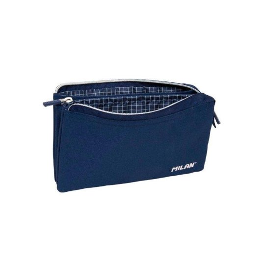 Estuche Scolaire Rectangulaire 5 Compartiments Milan 1918 Bleu