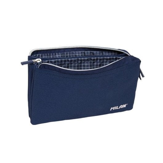 Estuche Scolaire Rectangulaire 5 Compartiments Milan 1918 Bleu