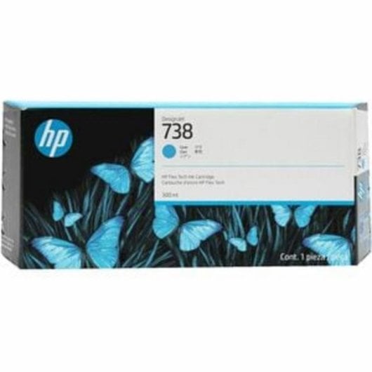 Cartucho de Tinta Cian HP DesignJet 738 de 300 ml