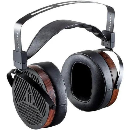 Casque Monoprice M1060 filaire ouvert noir et marron pour musique