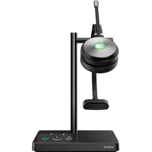 Auriculares Yealink WH62 Mono inalámbricos DECT para oficina con cancelación de ruido negros