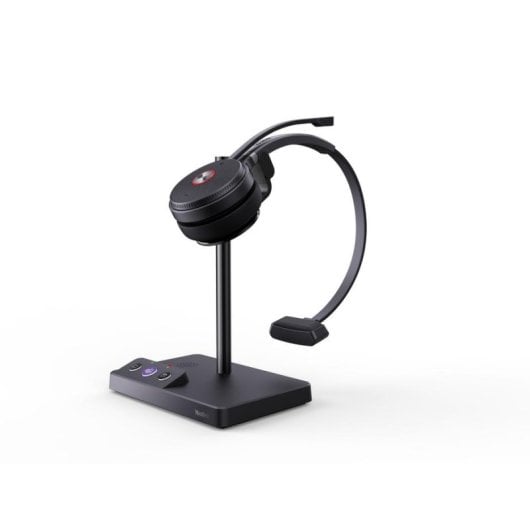 Auriculares Yealink WH62 Mono inalámbricos DECT para oficina con cancelación de ruido negros
