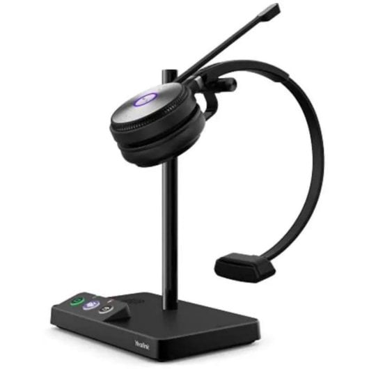 Auriculares Yealink WH62 Mono inalámbricos DECT para oficina con cancelación de ruido negros