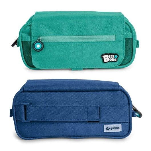 Estuche escolar triple Grafoplás BitsBobs con material incluido Rosa Soft