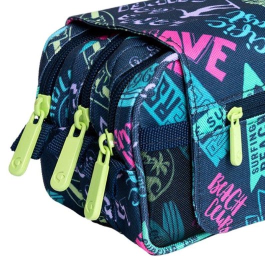 Estuche Escolar Triple Grafoplás ColePack EcoDesign con 36 Utensilios Incluidos