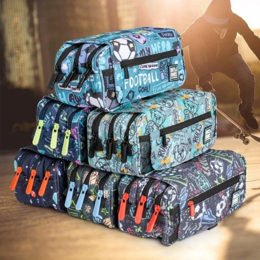 Estuche Escolar Triple Grafoplás ColePack EcoDesign con 36 Utensilios Incluidos