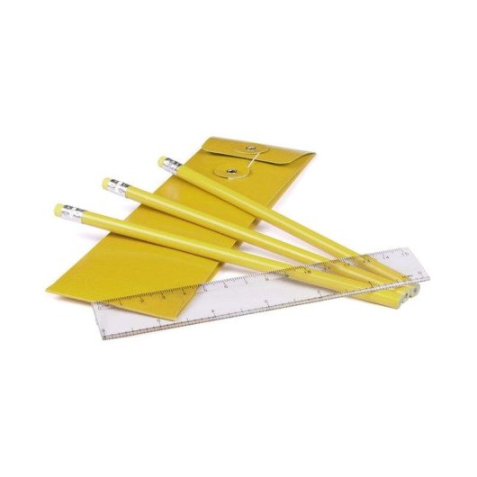 Set de 4 piezas Laptan Dam Electronics con lápices, regla y estuche