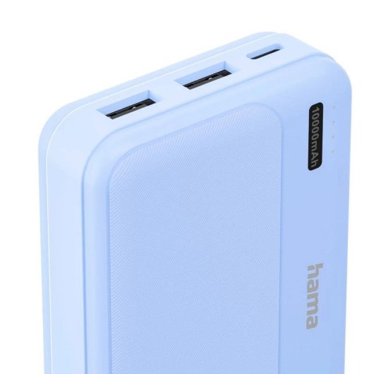 Batterie Externe Hama Pocket 10 10000 mAh Polymère de Lithium Bleu